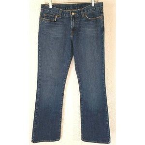 Blue denim jeans sz 8 29 mid rise Boot LUCKY BRAND dungarees 31 inseam med wash